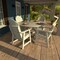 Highwood Usa Hamilton 5pc Round Outdoor Patio Furniture Dining Set AD-DNA48-WHE - alternate 2
